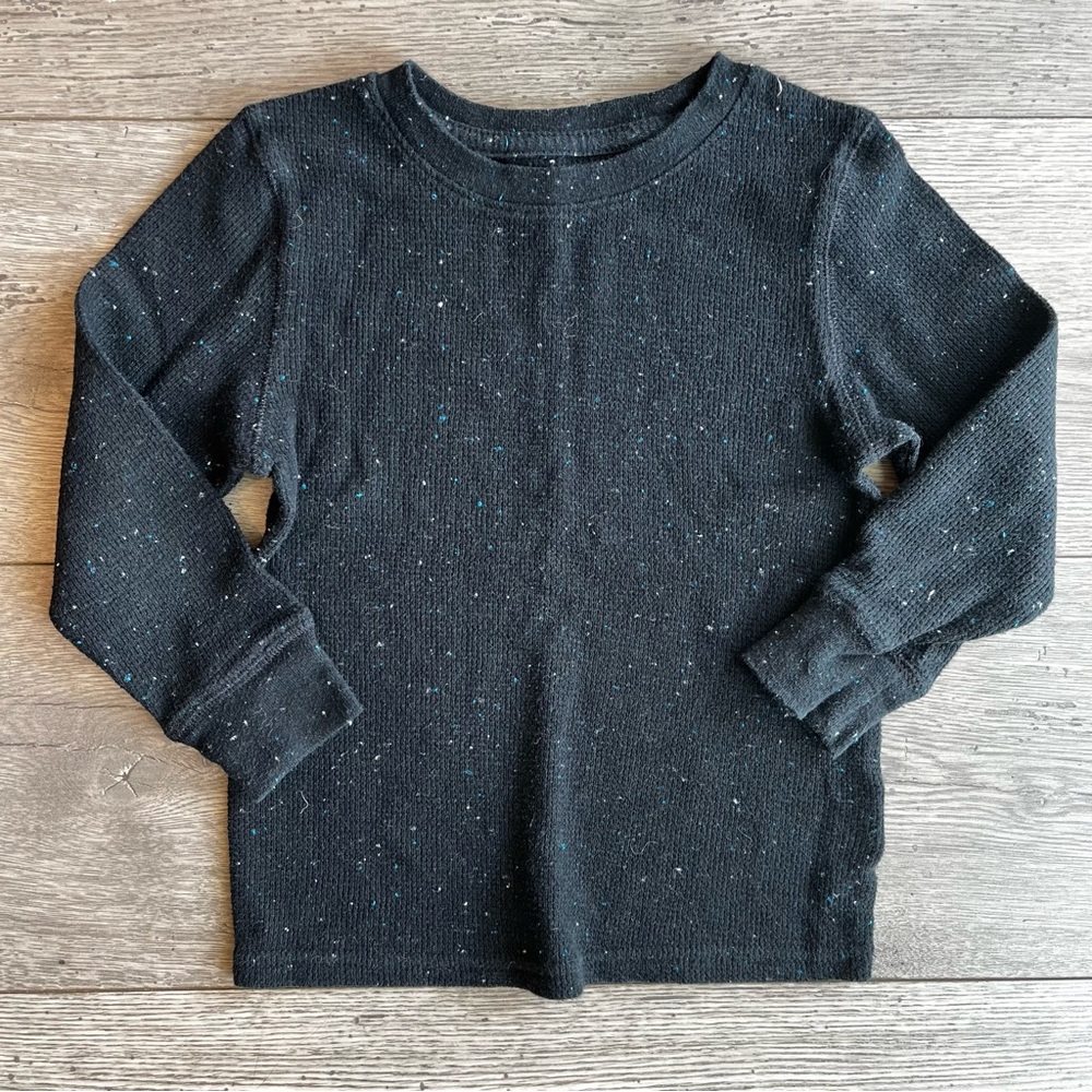 Cat & Jack Toddler Boy Long Sleeve Speckled Waffle T-Shirt